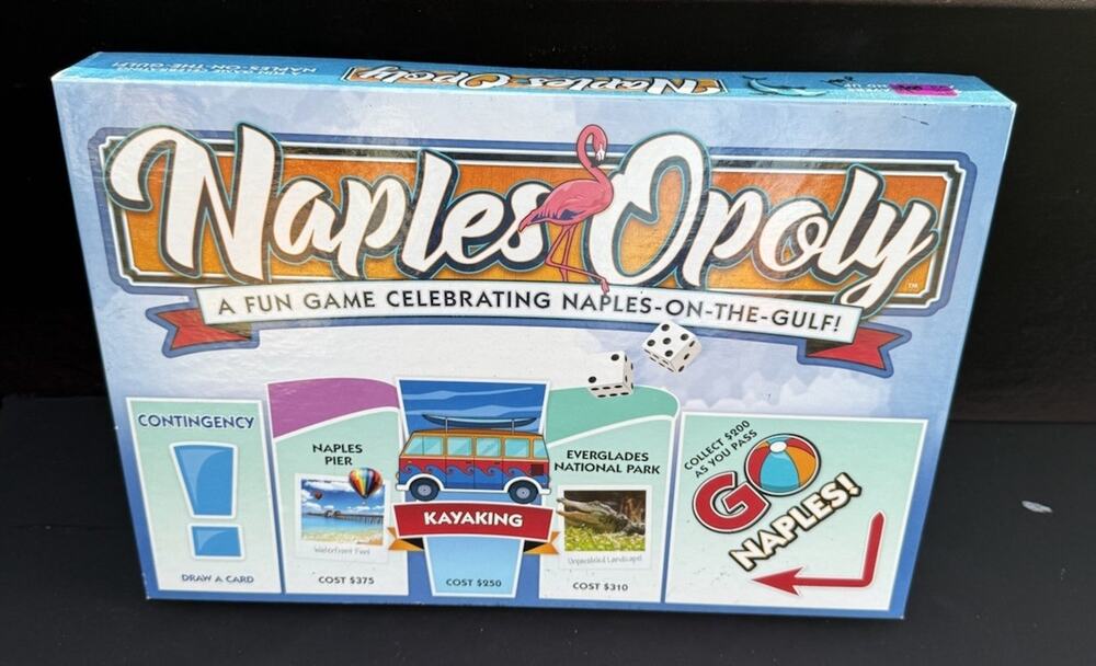 Late For The Sky: Naples-Opoly Destination City Opoly-Style Board Game MINT!